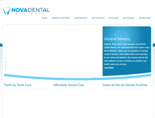 Tablet Screenshot of novadentalalliance.com